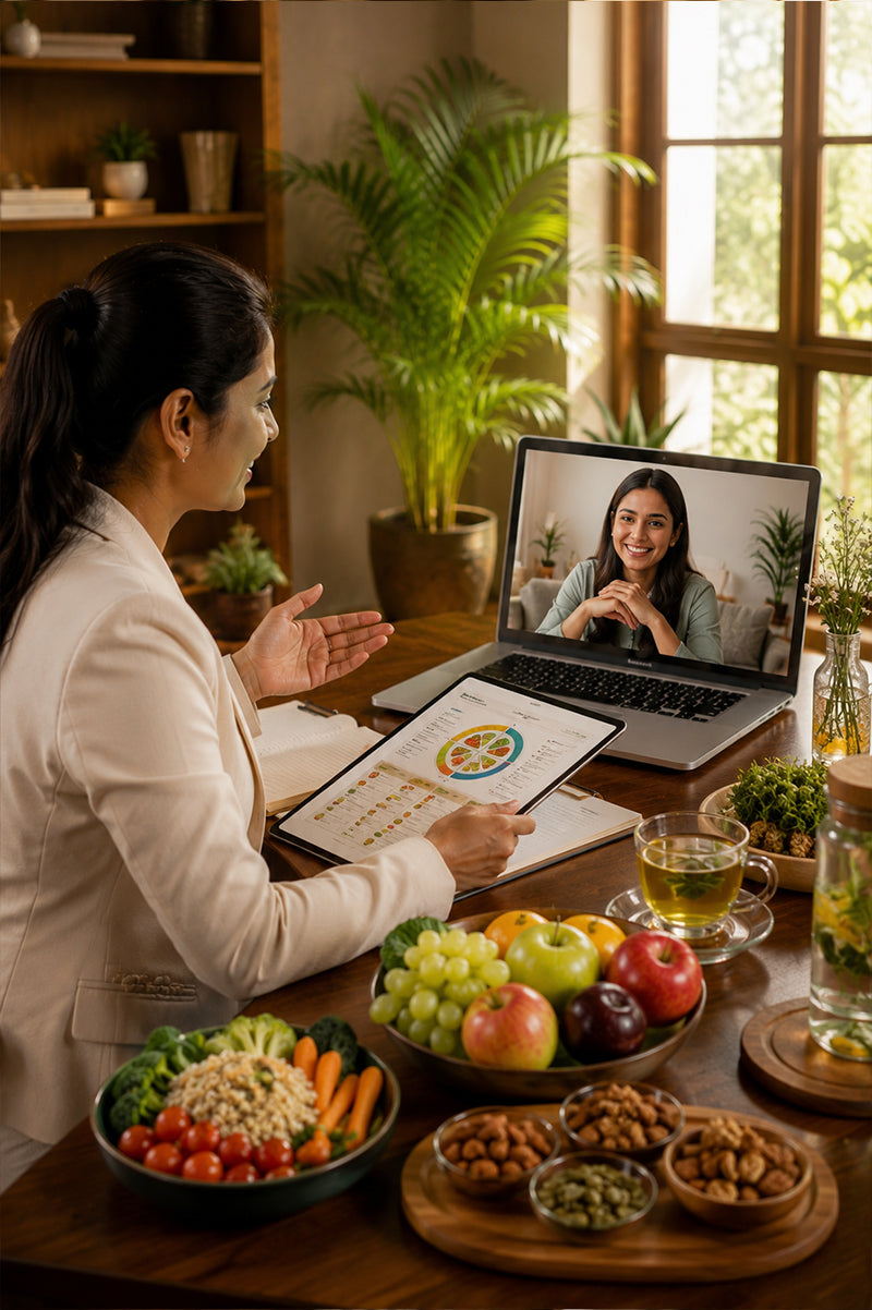 One-on-one video consultations with certified nutritionists