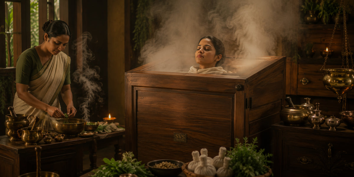 SVS (Five-Herb Sarvang Swedan) –Herbal Steam Detox Therapy