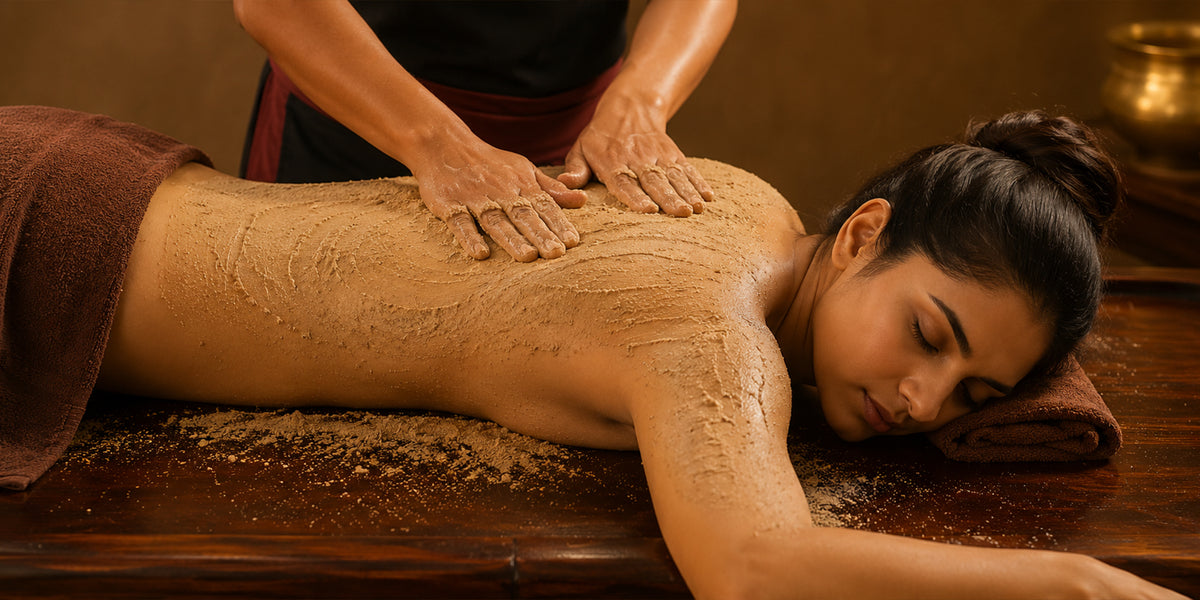 UDVARTANA THERAPY – Ayurvedic Herbal Powder Massage